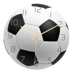 Cabilock futbol duvar saati Yatak Odası Duvar Saati Oda Dekoru saat yüzleri çocuklar sessiz duvar Erkekler oturma odası dekoru için saatler duvar saatine yapıştırmak eski saat