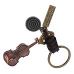 Cabilock Keman Anahtarlık - Erkek Ve Kadın Meraklıları Ve Müzisyenler Için Retro Minik Keman Kolye Metal Anahtarlık
