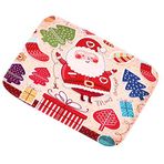 Cabilock Noel Kapı Paspası Santa Xmas Zemin Matları Atlama Önleyici Kilimler Giriş Halısı Mutfak Oturma Odası Yatak Odası için 40x60 cm