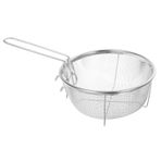 Cabilock Paslanmaz Çelik 20x20cm Kızartma Sepetleri Hava Fritözü Metal Derin Fritöz Sepeti Katlanır Saplı Kızartma Sepeti Sapı Patates Kızartması Tavuk Kanatları için