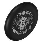 Cabilock sunak tabağı tealight tutucular süslemeler tepsi dekoratif dekorasyon çok işlevli plaka Çay Işık Mum Tutucu masa sunak plakası Sütun Mum Depolama Tutucu Paslanmaz çelik Siyah