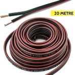 Cable Cable 2x0,75 Hoparlör Veya Güç Kablosu Cca Kordon (Siyah) - 20 Metre