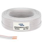 Cable Cable Kordon 2x1.5 Beyaz 100 mt Hoparlör Kablosu