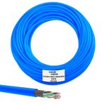 Cable Cable Mavi 23AWG 0.51 mm 10 mt Dış Mekan CAT6 Kablo