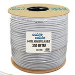 Cable Cable RG6/U4 1.02 mm 64 Tel 300 mt Anten Kablosu