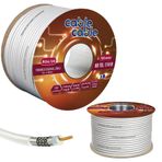 Cable Cable RG6/U4 1.02 mm 80 Tel Trishield 100 mt Anten Kablosu