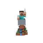 Cable Guys – Minecraft Steve oyun aksesuarları tutucu ve telefon tutucu çoğu kumanda için (Xbox, Play Station, Nintendo Switch) ve telefon