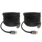 cablehome 50ft hdmi Kablo, Uzun hdmi Kablo 50ft 4K/60Hz Uyumlu 2K@120Hz/60HZ/30HZ 1080p 720P, 18Gbps yüksek Hızlı HDMI 2.0 Kabloları ve HDR 3D ARC TV, PS3/4 bir tvbox MXIII, M8, MXQ 2 ADET