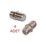 Cablemaster 4 Adet F Ara Konnektör Anten Kablosu Ek Aparatı