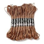 CABODYALS 10 yumak, 12 ip, 30,5 m, derin kırmızı polyester, kesim ipliği, nakış ipliği, pamuk, parıltılı, kanaviçe, nakış, parıltılı, el işi, el işi, arkadaşlık bilekliği