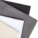 CABODYALS 50 cm 4 adet tek renkli kumaş kare, keten, el işi, işlemeli, önceden kesilmiş, kapitone kare, sonbahar, yumuşak kumaş, dikiş için, kıyafet aksesuarı, ev dekorasyonu