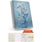 Cabuk Baskı A5 Boyutunda Ajanda Süresiz Haftalık Planlayıcı Defter (250 Adet Sticker Hediyeli) - Bataklık Yeşili
