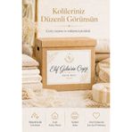 cabuk baskı İsme Özel Çeyiz Koli Etiketi 10 Adet A4 Minimal Sarı Yapraklı Yatay Gelin Çeyizi Sticker