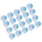 CaCaCook Decorion kıyafet, 13 x 10 x 2, 50 g, kendin yap, PVC, istiridye şeklinde, payetli, doğum günü, parti, kıyafet aksesuarı (altın parlaklığı beyaz)