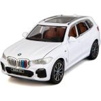 Cacao 1:24 Bmw X5 Suv Model Araba Oyuncak Için Uyumlu, Çinko Alaşım Geri Çekin Oyuncak Araba Çocuklar Için Ses ve Işık ile Erkek Kız Hediye (Beyaz)1 (Yurt Dışından)