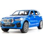 Cacao 1:32 Bmw X5 Suv Model Araba Oyuncak Için Uyumlu, Çinko Alaşım Geri Çekin Oyuncak Araba Çocuklar Için Ses ve Işık ile Erkek Kız Hediye (Mavi)1 (Yurt Dışından) - Renkli