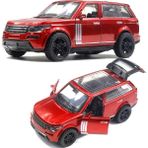 Cacao Alaşım Off-Road Araba Modeli Çocuk Oyuncak Araba Süsü (Road H Range Rover-Kırmızı [sessiz Işık, 12CM, Üç Kapı])1 (Yurt Dışından)