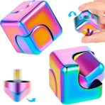 Cacao Parça Fidget Cube Spinner Anti-Anksiyete Odaklama Fidget Oyuncakları 4'ü 1 Arada Dönen Oyuncak (Yurt Dışından) - Eğitici oyuncaklar