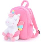 Cacao Unicorn Sırt Çantası Kızlar Için Çocuklar Sırt Çantası Peluş Tek Boynuzlu At Oyuncak Çocuklar Için Hediyeler Bebek Peçeteler Aperatif Kitap Çantası Beyaz 9 Inç1 (Yurt Dışından) - Renkli - 0