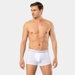 Cacharel 1317 Beyaz S Kısa Paçalı Düşük Bel Lastikli Erkek Boxer