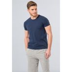 Cacharel 1331 O Yaka Kısa Kollu Erkek T-Shirt - Indigo - M - İndigo
