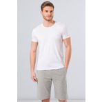 Cacharel 2169 Beyaz O Yaka Slim Fit Erkek T-shirt