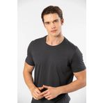 Cacharel 2169 Erkek Modal Pamuk Bisiklet Yaka Kısa Kollu T-shirt-antrasit