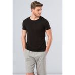 Cacharel 2169 Modal O Yaka Erkek T-Shirt - Siyah - XXL