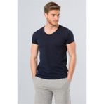 Cacharel 2170 Modal V Yaka Erkek T-Shirt - Lacivert - XL