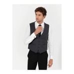 Cacharel Antrasit Slim Fit Yün Karışımlı Yelek 50260062-VR006
