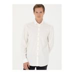 Cacharel Ekru Regular Fit Uzun Kollu Kadife Gömlek 50278523-VR019