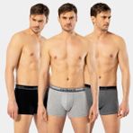 Cacharel Erkek 3'lü Boxer 1337/Siyah-Gri-Antrasit