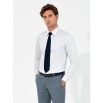 Cacharel Erkek Açık Gri Slim Fit Uzun Kollu Basic Gömlek 50259813-VR001 - 39