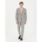 Cacharel Erkek Açık Gri Slim Fit Yün Kaşmir Karışımlı Takım Elbise 50272578-VR001 - 48 - 6 Drop