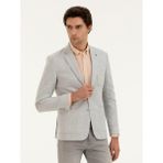 Cacharel Erkek Açık Gri Slim Fit Yün Keten Karışımlı Ceket 50284564-VR001 - 48 - 6 Drop