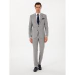 Cacharel Erkek Açık Gri Slim Fit Yün Takım Elbise 50300485-VR001 - 54 - 6 Drop