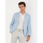 Cacharel Erkek Açık Mavi Slim Fit %100 Keten Ceket 50268891-VR003 - 52 - 6 Drop