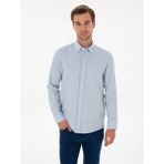 Cacharel Erkek Açık Mavi Slim Fit % 100 Pamuk Gömlek 50310522-VR003