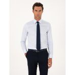 Cacharel Erkek Açık Mavi Slim Fit %100 Pamuk Klasik Gömlek 50304037-VR003 - 38