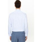 Cacharel Erkek Açık Mavi Slim Fit %100 Pamuk Klasik Yaka Basic Gömlek 50250885-VR003 - 38
