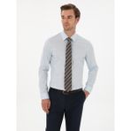 Cacharel Erkek Açık Mavi Slim Fit Pamuk Karışımlı Gömlek 50314589-VR003 - 37