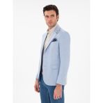 Cacharel Erkek Açık Mavi Slim Fit Spor Ceket 50306795-VR003 - 6 Drop - 48