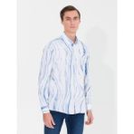 Cacharel Erkek Açık Mavi Slim Fit Uzun Kollu Gömlek 50265587-VR003 - XL