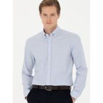 Cacharel Erkek Açık Mavi Slim Fit Uzun Kollu Gömlek 50278521-VR036 - 37