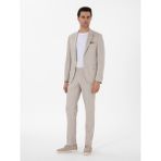Cacharel Erkek Bej Slim Fit Dokulu Takım Elbise 50307680-VR011 - 54 - 6 Drop