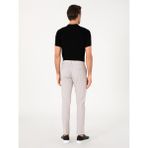 Cacharel Erkek Bej Slim Fit Gofreli Beli Bağcıklı Spor Pantolon 50305618-VR011 - 32