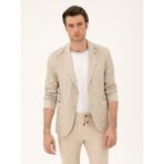 Cacharel Erkek Bej Slim Fit Pamuk Karışımlı Ceket 50285251-VR011