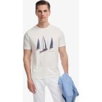 Cacharel Erkek Beyaz Reguar Fit Baskılı Bisiklet Yaka T-shirt 50320553-VR013