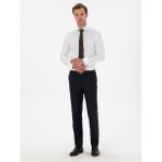 Cacharel Erkek Beyaz Slim Fit %100 Pamuk İtalyan Yaka Klasik Gömlek 50250845-VR013 - 38