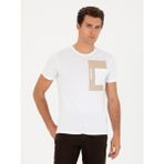 Cacharel Erkek Beyaz Slim Fit Bisiklet Yaka T-Shirt 50265880-VR013 - 2XL